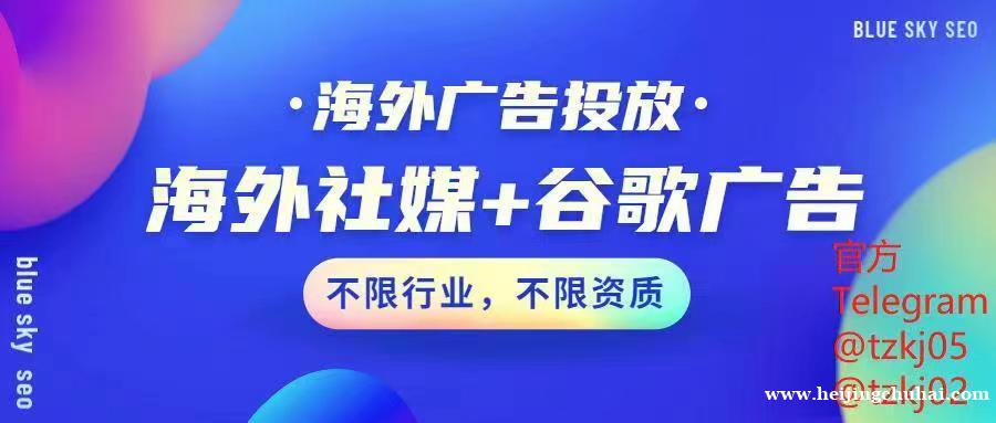 海外广告专业投放，TRX，**,体育,哈希游戏，GP等不限行