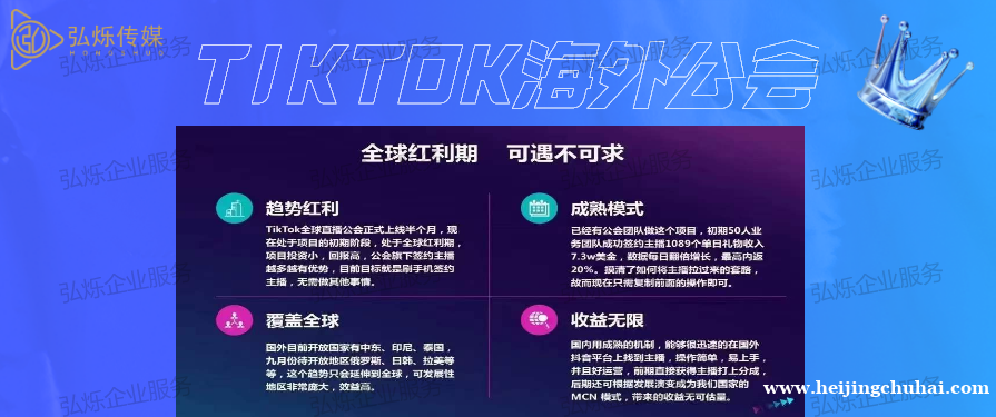 入驻抖音国际版TIKTOK娱乐公会申请